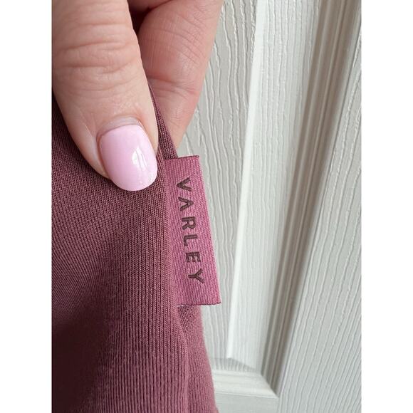 VARLEY Women's Leigh Wild Rhubarb High Neck Doublesoft Cinch Waist Tank Top M - Picture 6 of 14